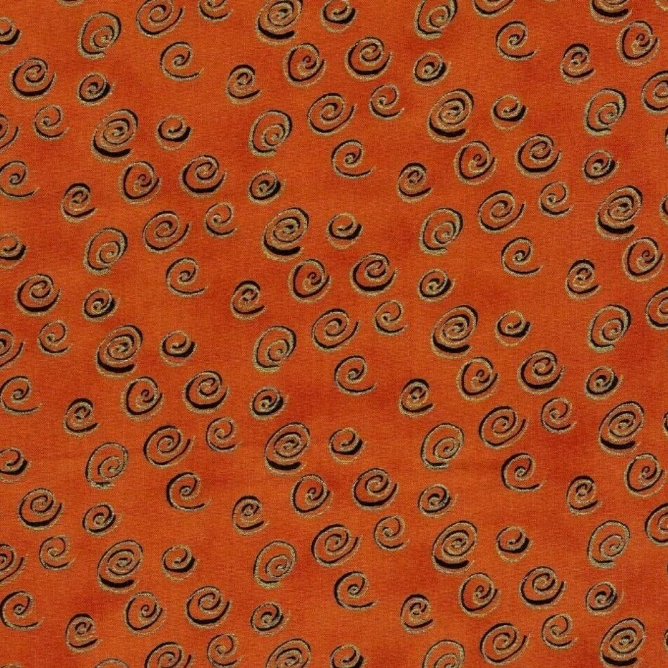 Clothworks Feline Frolic Y2802-36M Orange