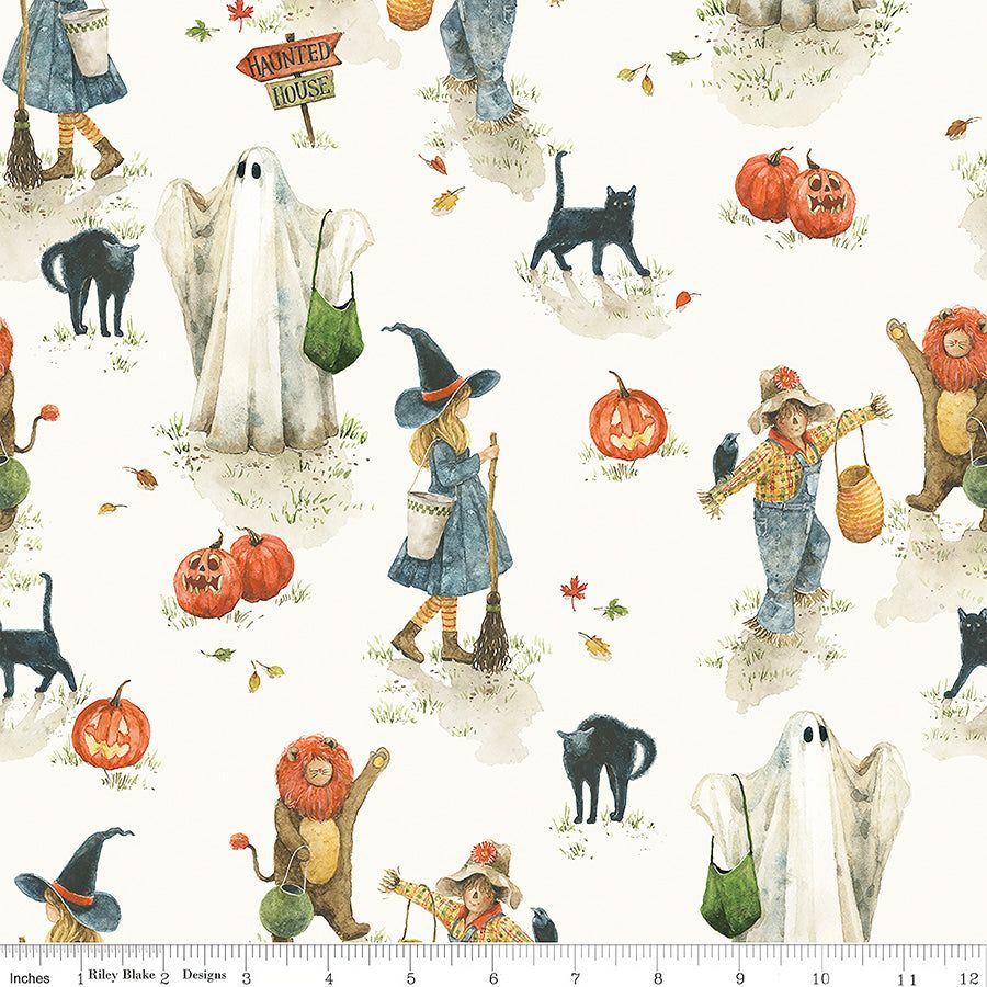 Riley Blake Trick Or Treat CD15960 Cream