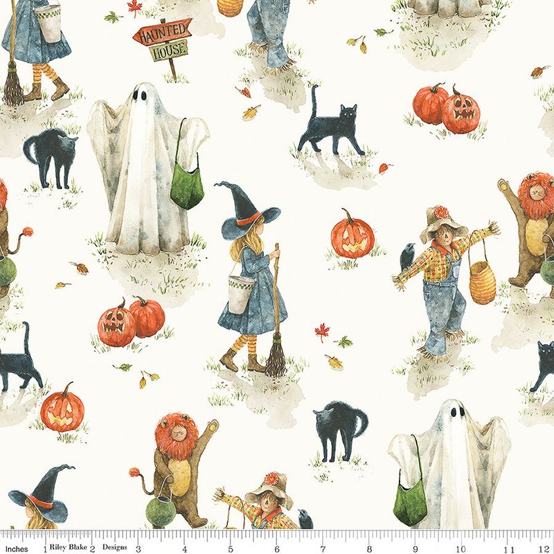Riley Blake Trick Or Treat CD15960 Cream