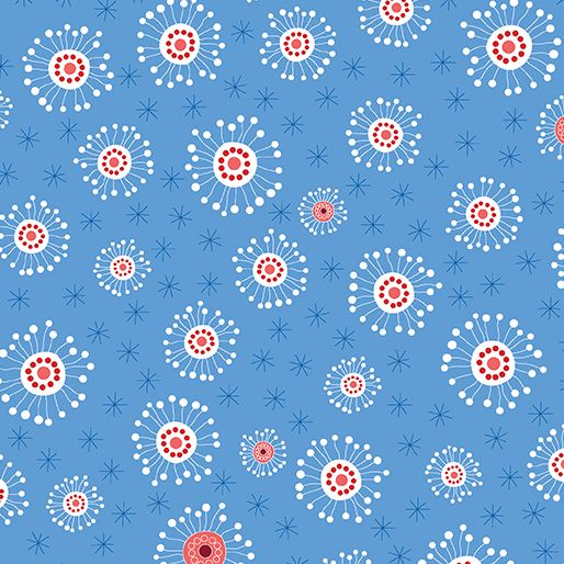 Benartex Tiny Secrets Fairy Lights Blue