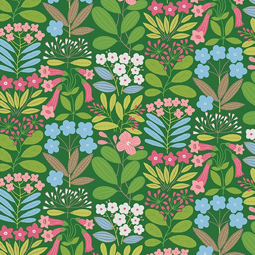 Benartex Blooming Color 2 Emme Green/Multi