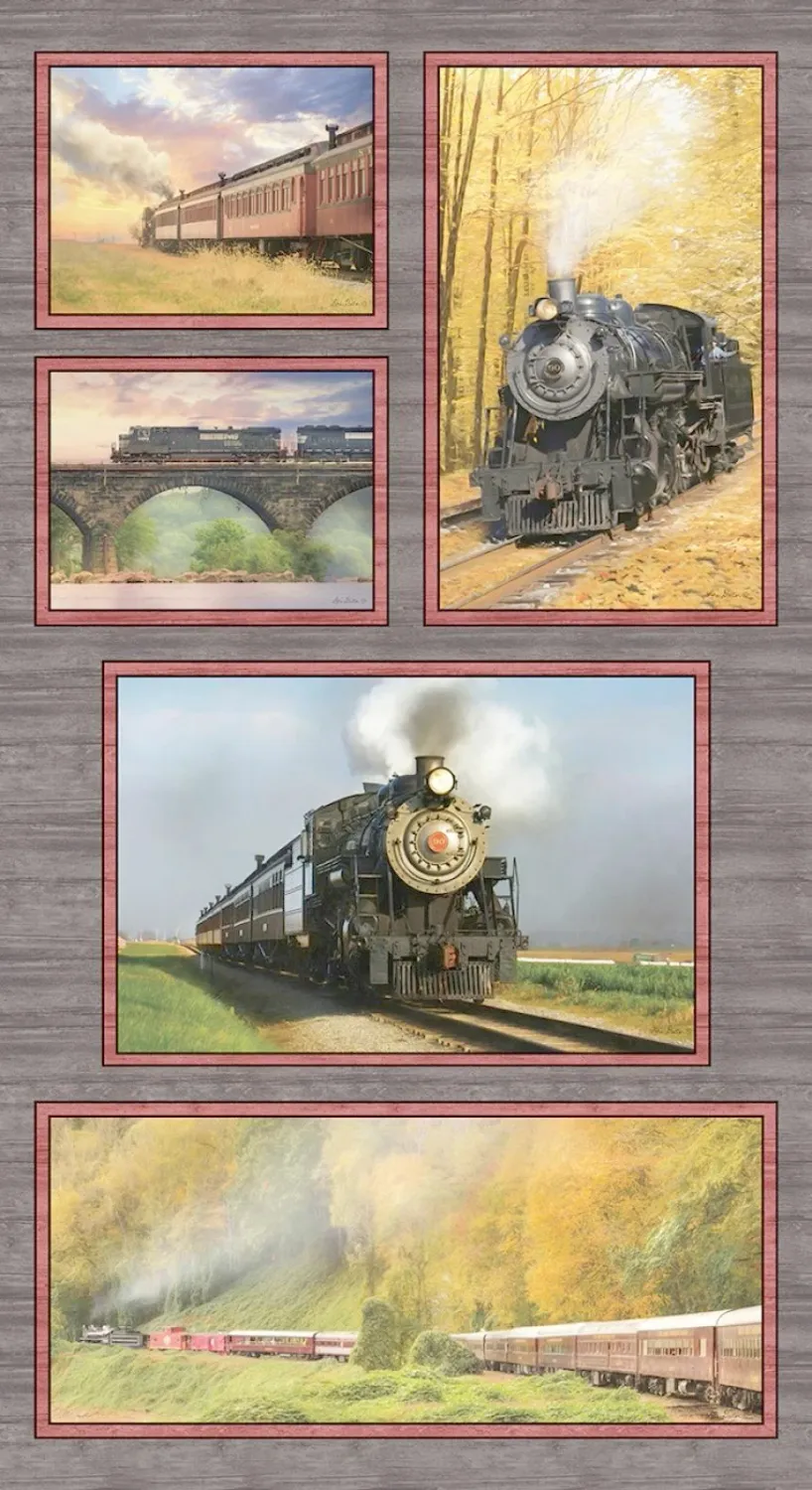 Benartex The Land I Love On The Rails Panel