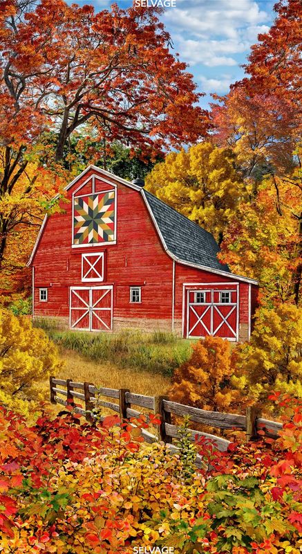 Timeless Treasures Panel C7093 Fall