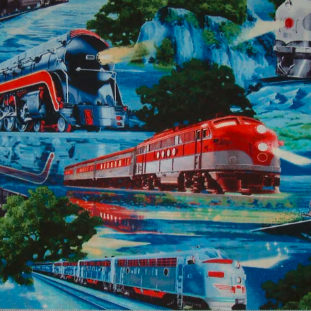 Timeless Treasures Michael C6730 Blue