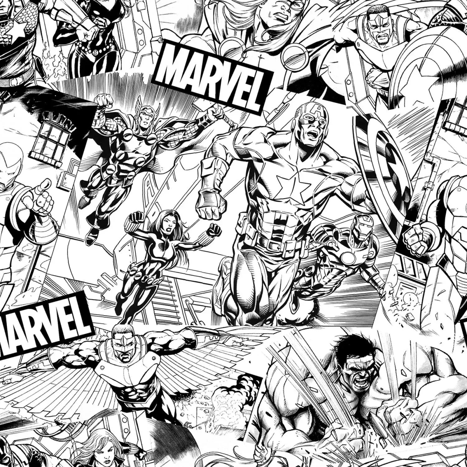 Springs Creative Marvel Avenger Sketch CP73228