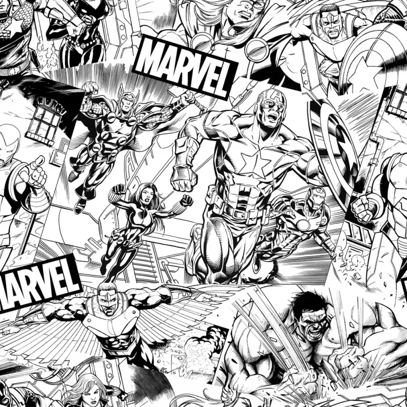 Springs Creative Marvel Avenger Sketch CP73228