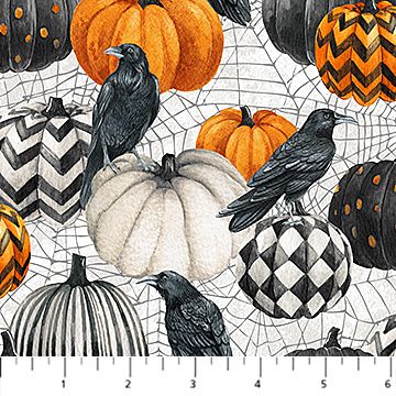 Northcott Spellbound Pumpkins-Crows 28137-10