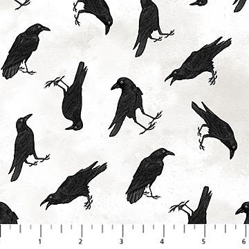Northcott Spellbound Tossed Crows 28140-10
