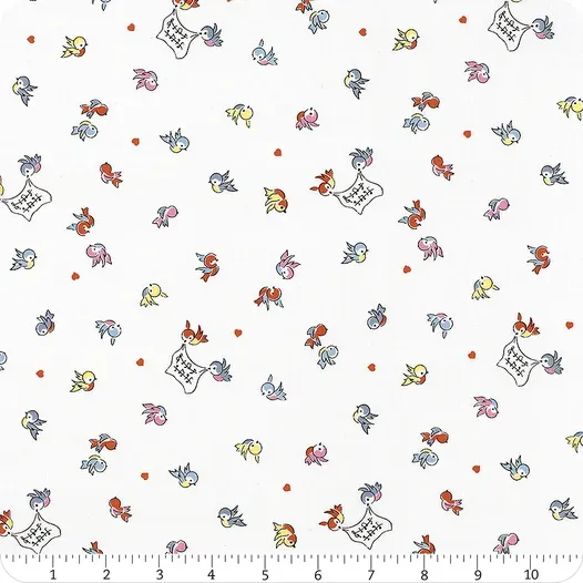 Riley Blake Love Notes C16382 White
