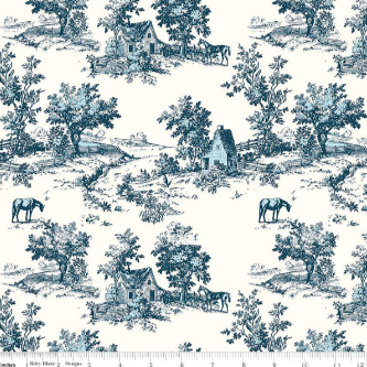 Riley Blake Bluegrass Charm C16392 Navy