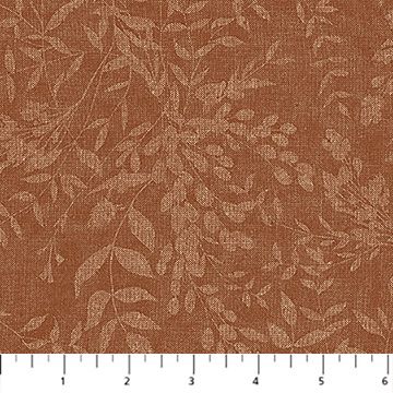Northcott Natural Elements Tonal Leaves Rust 27861-37
