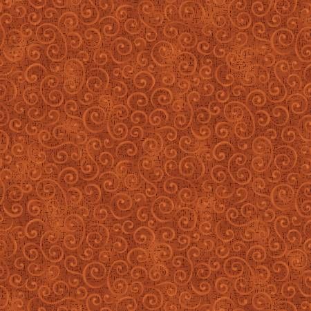 Benartex Autumn Breeze Swirling Winds Chestnut