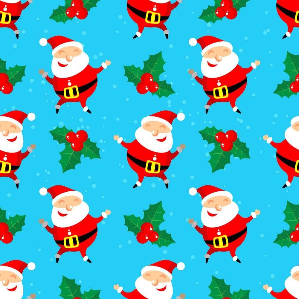 Marshall Dry Goods Christmas Dancing Santa Blue