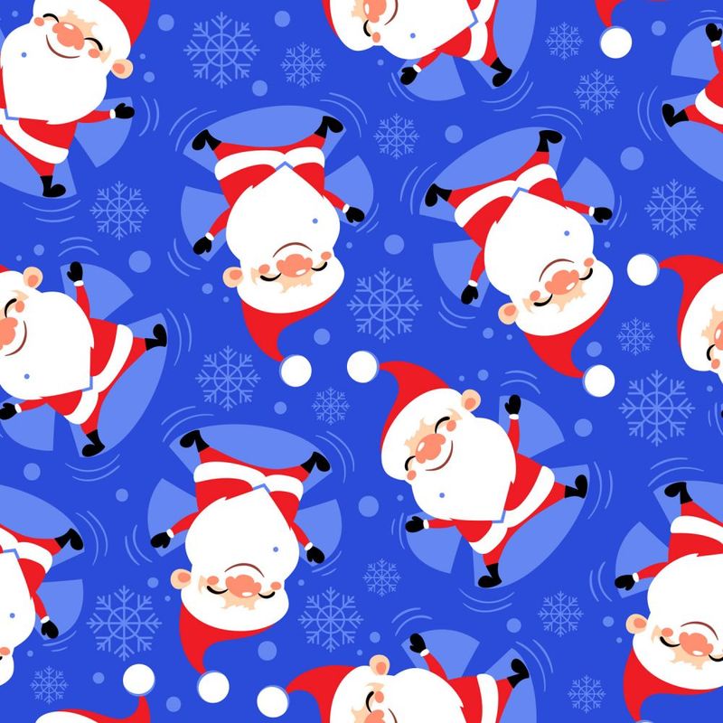 Marshall Dry Goods Christmas Snow Angels Blue
