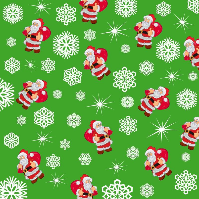 Marshall Dry Goods Christmas Thumbs Up Santa Green