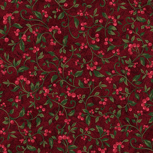 Benartex Star Of Wonder - Star Of Light Berries Red