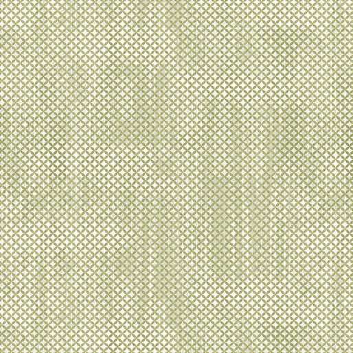 Benartex Harvest Gathering Whitewash Light Green