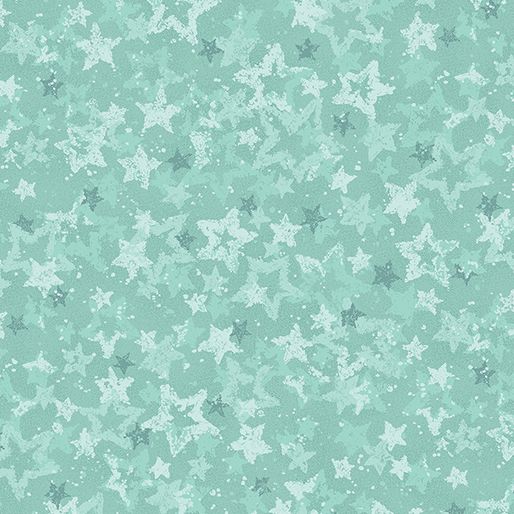 Benartex Star Of Wonder - Star Of Light Heavenly Star Aqua