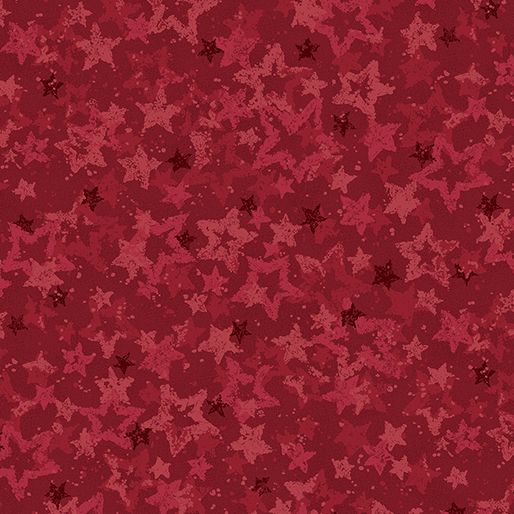 Benartex Star Of Wonder - Star Of Light Heavenly Star Red