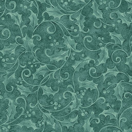 Benartex Star Of Wonder - Star Of Light Holly Aqua