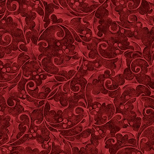 Benartex Star Of Wonder - Star Of Light Holly Red