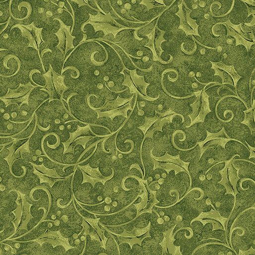 Benartex Star Of Wonder - Star Of Light Holly Green