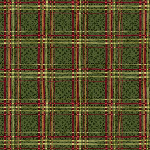 Benartex Star of Wonder - Star Of Light Plaid Green