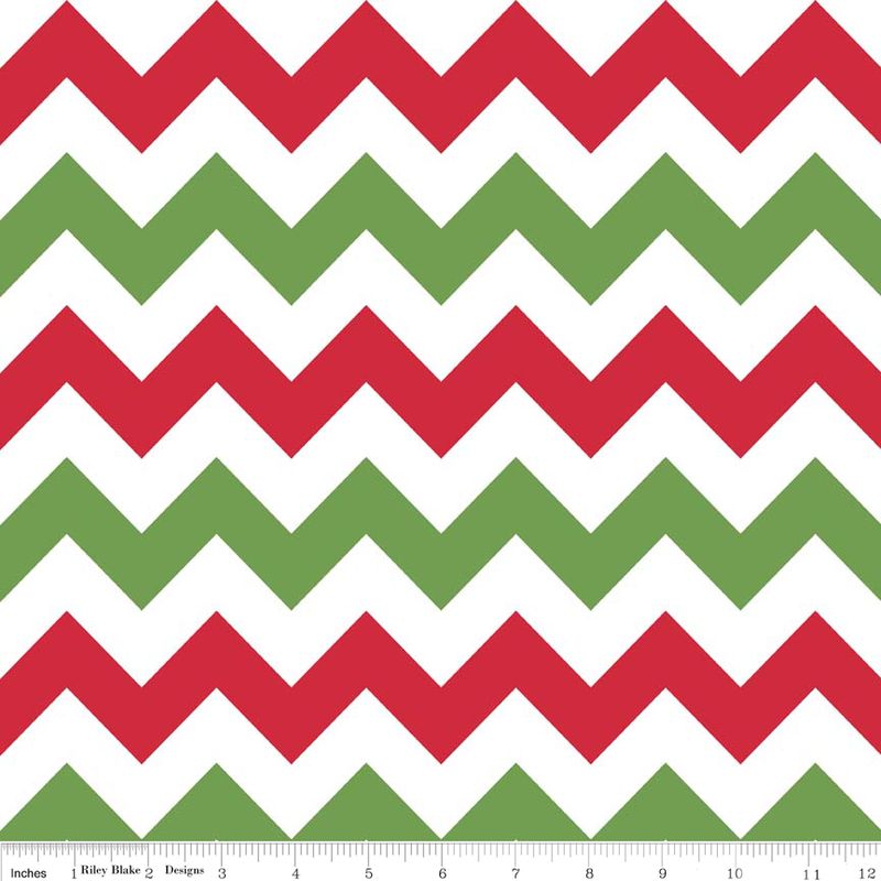 Riley Blake Medium Chevron C320-07 Christmas