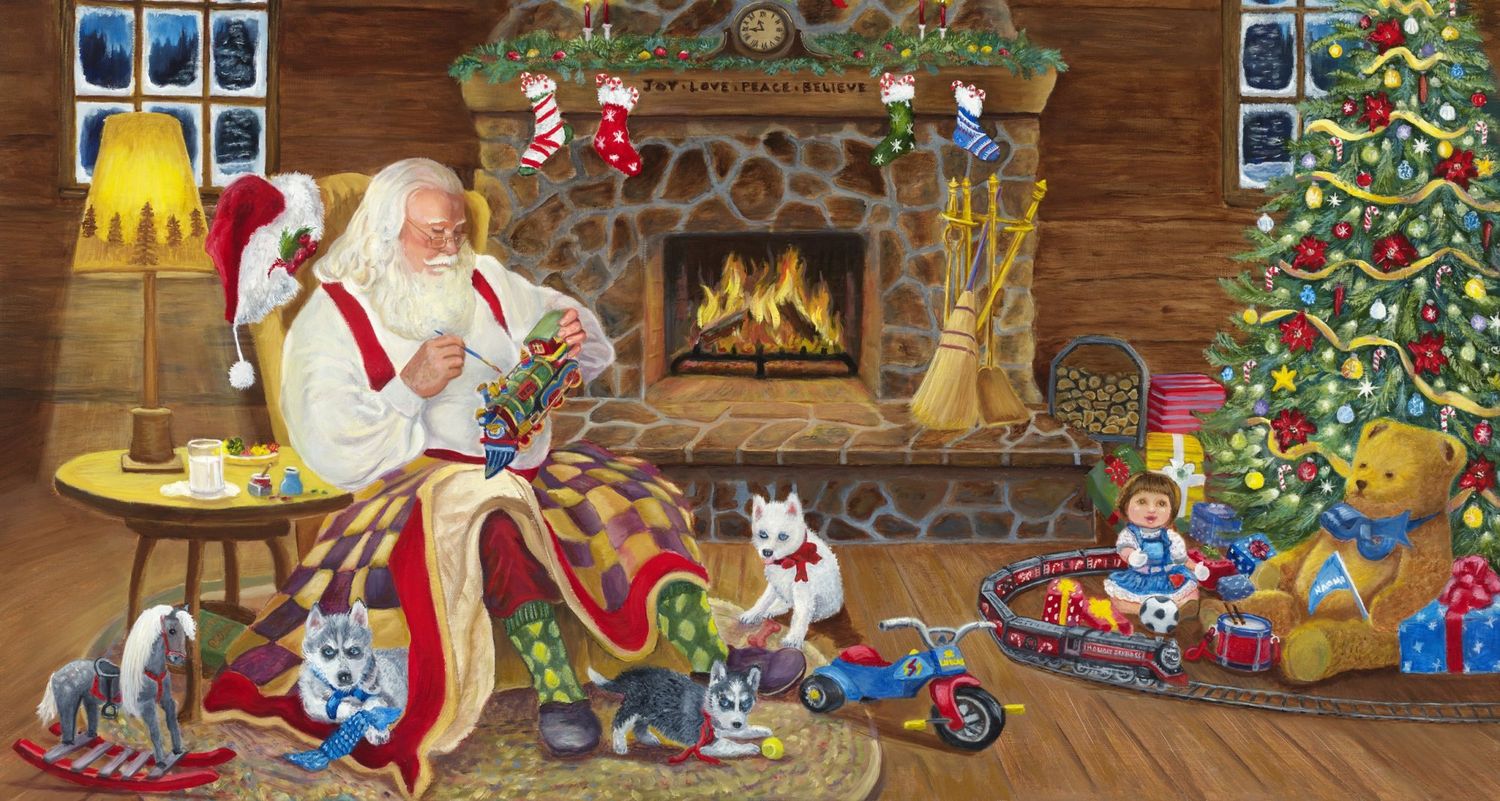 David Textiles Final Touches Santa Panel WW 3264 0C 1 Multi