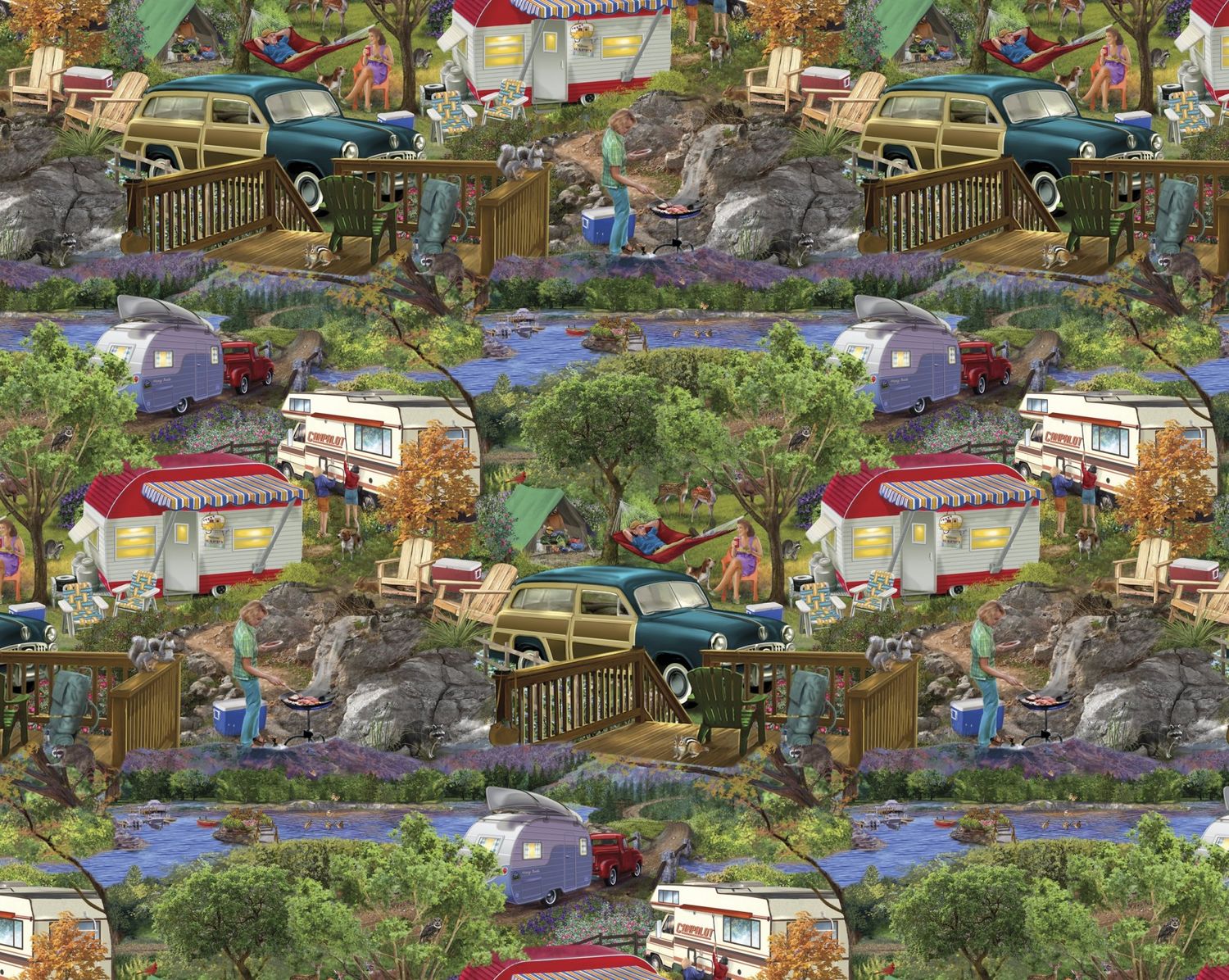 David Textiles Mountain Camper AL 4621 1C 1