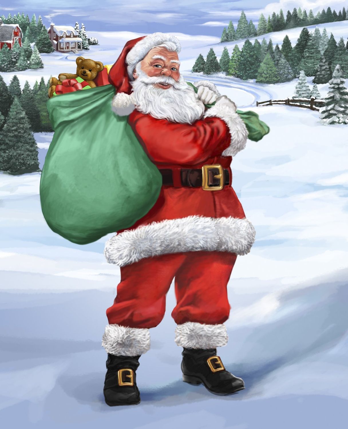 David Textiles Santa Country Panel AL 3892 0C 1 Multi