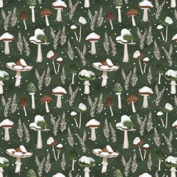 Wilmington Prints Woodland Snowman 27739 772