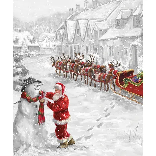 Riley Blake More Christmas Wishes Panel PD16552