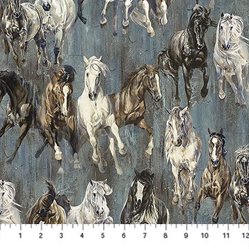 Northcott Pedigree Charcoal Multi DP28025-98