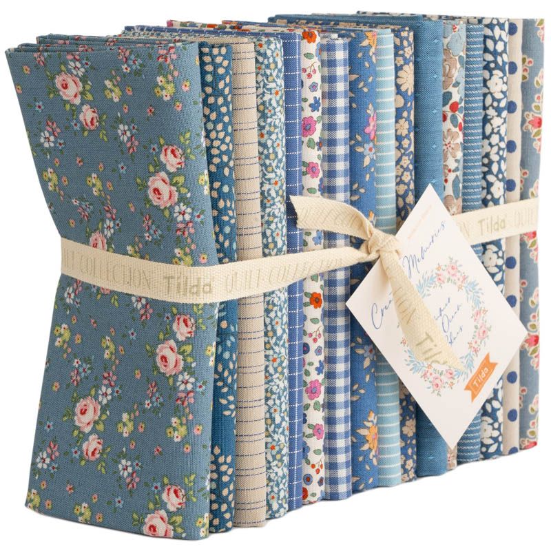 Tilda Creating Memories - Summer &amp; Ocean Blues 16pc Fat Quarter Bundle