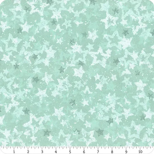 Benartex Star Of Wonder - Star Of Light 108&quot; Star Light Aqua