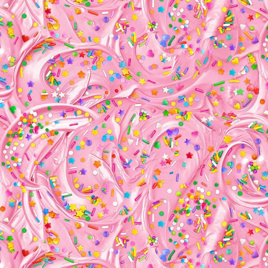 Timeless Treasures Food CD3782 Pink