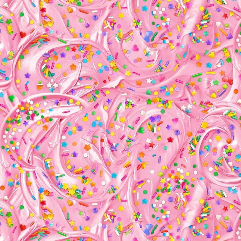 Timeless Treasures Food CD3782 Pink