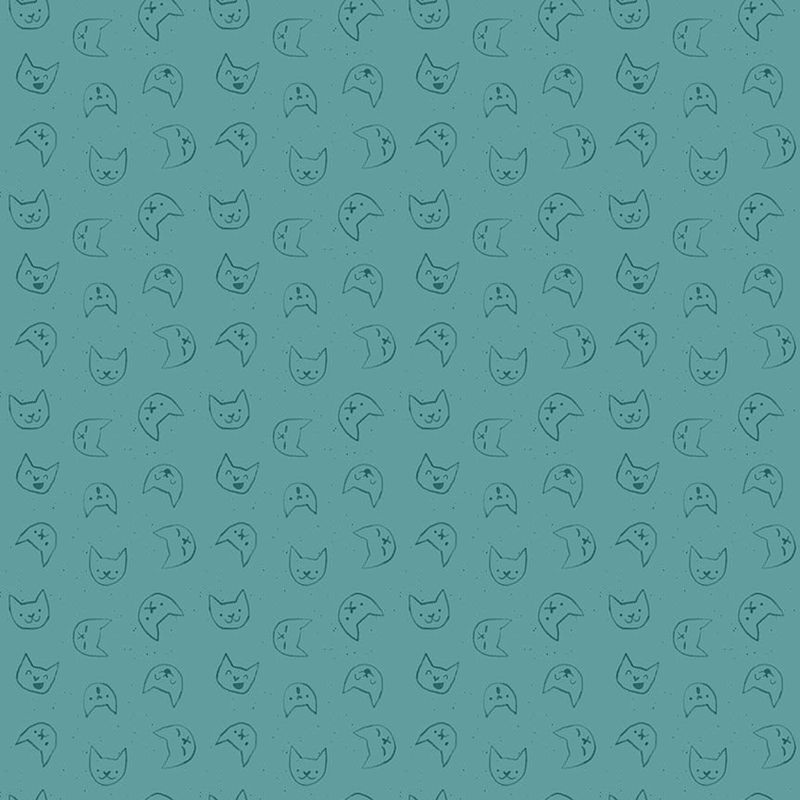 Dear Stella Emoticats DPJ2898 Teal
