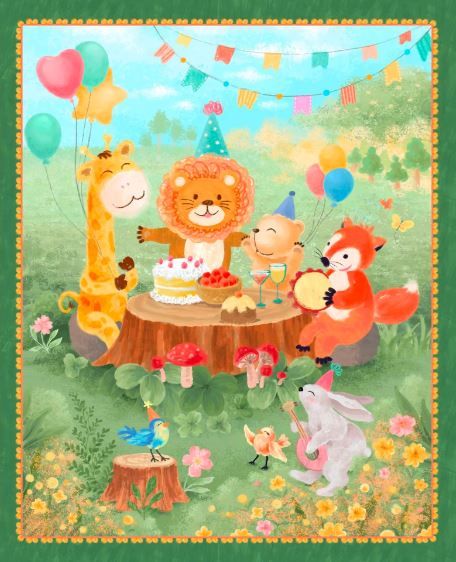 Oasis Fabrics Wee Ones It&#39;s A Party Panel 59 8511