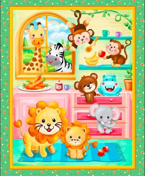 Oasis Fabrics Wee Ones Little Chefs Panel 59 8551