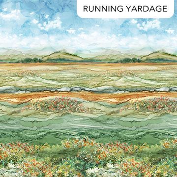 Northcott The Great Outdoors Meadow Ombre Green/Multi DP28445-74