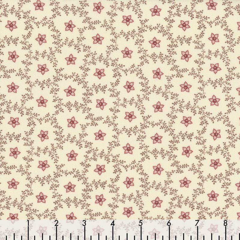 Marcus Fabrics Evelyn&#39;s Hope Chest R101081D Cream