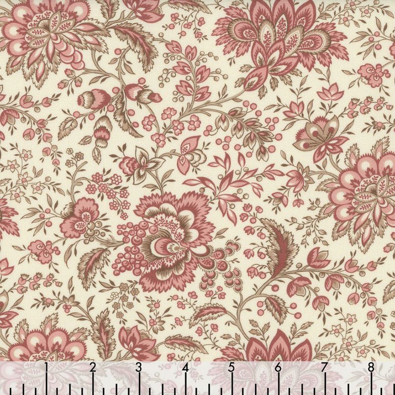 Marcus Fabrics Evelyn&#39;s Hope Chest R101074D Cream
