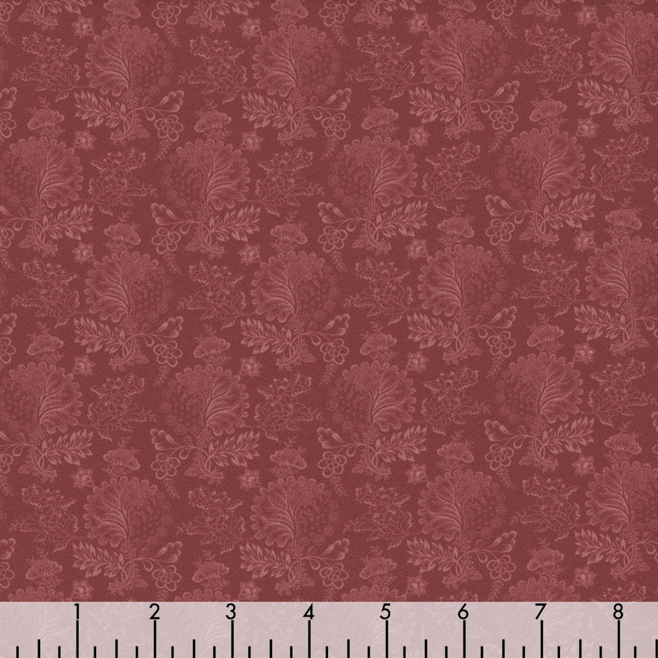 Marcus Fabrics Evelyn&#39;s Hope Chest R101079D Red