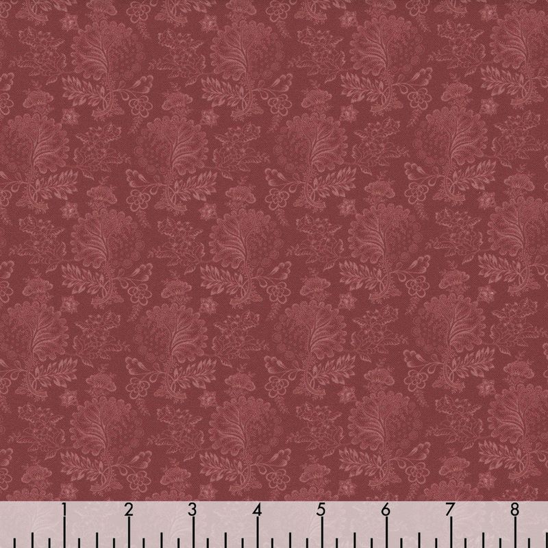 Marcus Fabrics Evelyn&#39;s Hope Chest R101079D Red