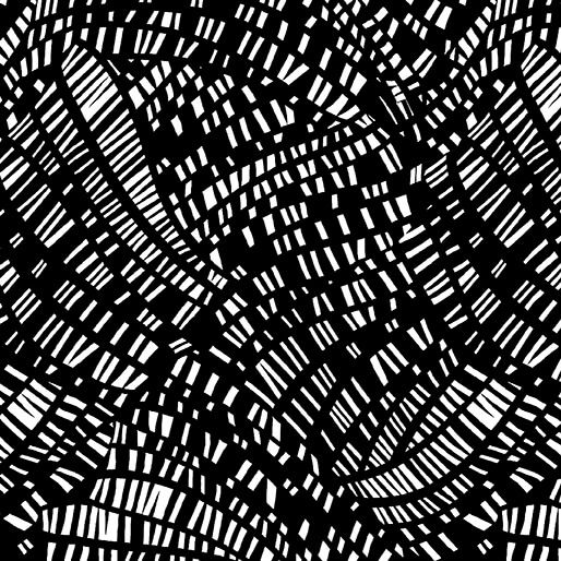 Benartex Go With The Flow Mosaic Flow Black/White