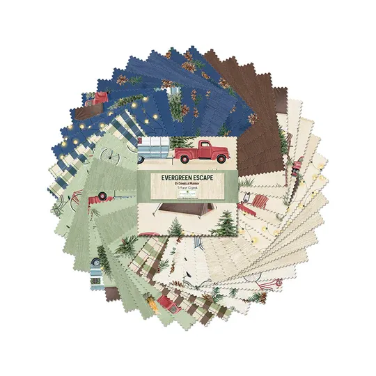 Wilmington Evergreen Escape Charm Pack
