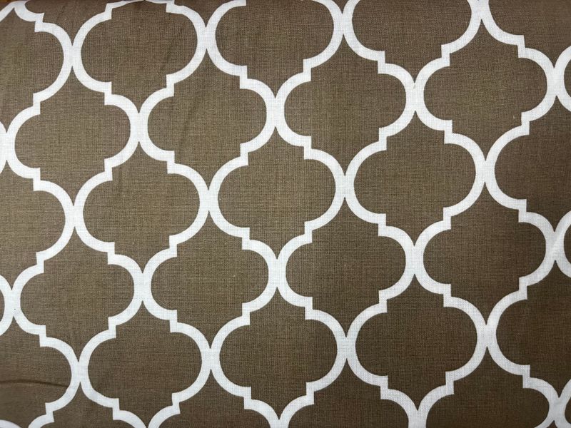 Matshall Dry Goods Kacky Tan Quatrefoil