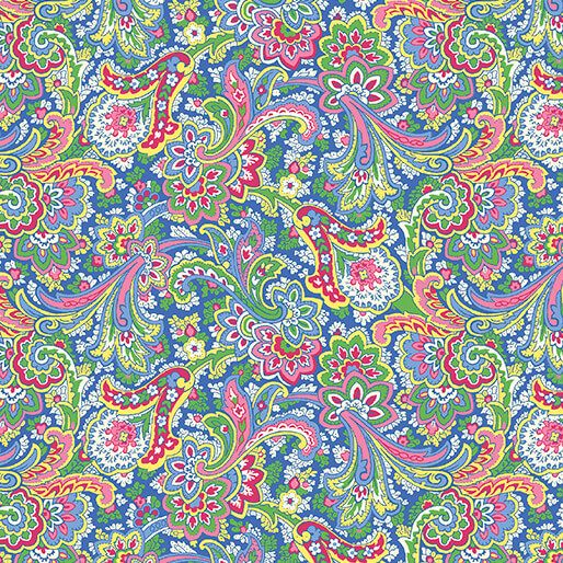 Benartex April&#39;s Garden 108&quot; Wide Khanti Paisley Multi